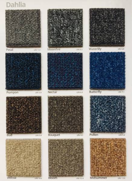 Dahlia Bouquet Carpet Colour Swatch